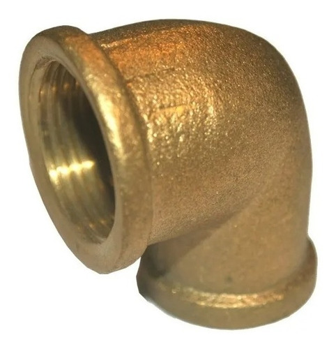 Codo De Bronce Roscado 3/4 X 1/2 Ø P/agua Fría Y Caliente Hh