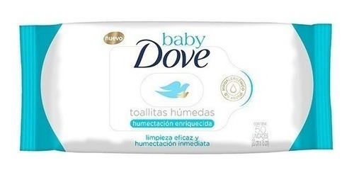 Baby Dove Toallitas Húmedas Humectación Enriquecida 50 Unidades
