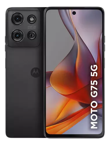 Smartphone Motorola Moto g75 5G - 256GB 16GB (8GB RAM+8GB Ram Boost) e 50MP Sony Lytia 600 Camera Moto AI Ultrarresistencia militar - Preto