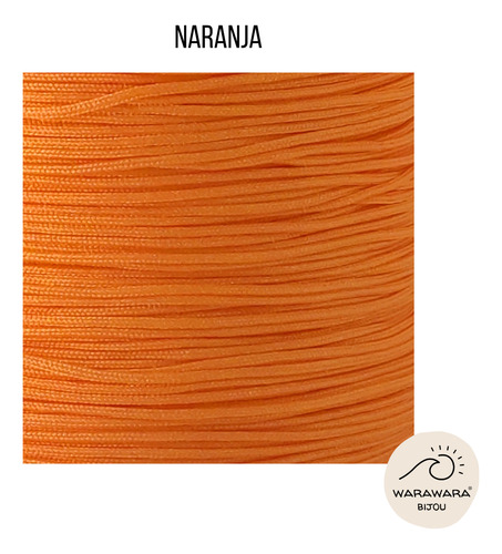 Pulsera Ojo Turco Acero Strass Hilo Chino Nudo Regulable Naranja 0 Mm