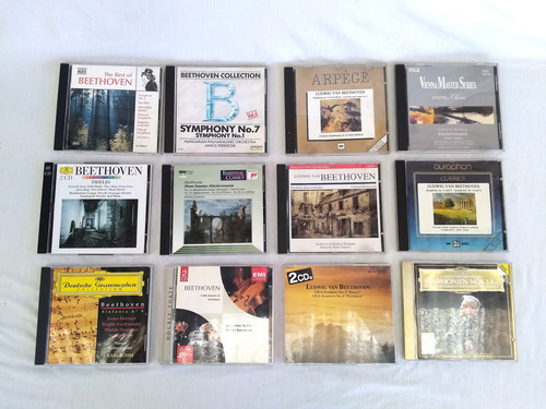 Lote X12 Cd Beethoven Sinfonia 4 8 5 9  Clasico Sonata Pia