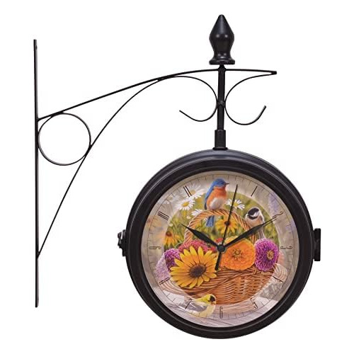 Reloj De Estación De Metal Summer Bouquet De Wild Wing...