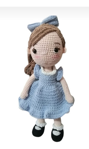 Muñeca Fernanda Amigurumi, Peluche 30 Cms