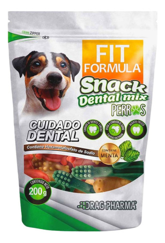Fit Formula Snack Dental Mix Para Perros 200 Grs