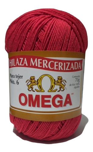Hilaza Omega #6 Madeja De 70g 100% Algodón