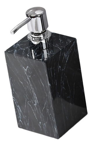 Dispensador De Jabón Líquido Con Textura De Mármol Negro