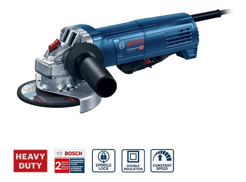 Esmeril Angular 5 Pulgadas Gws 9-125 P Bosch Color Azul