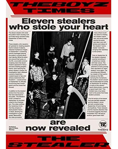 The Boyz Chase 5th Mini Album Stealer Version Cd+84p Ph...