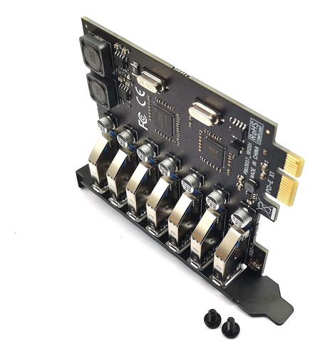 Tarjeta De Expansión Pci-e Devmo Usb 30 7 Puertos Usb 30