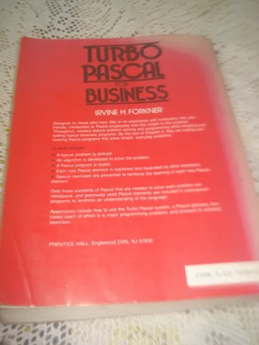 Turbo Pascal For Business Forkner 1990 (Usado)