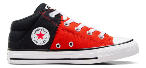 Tenis Converse Ctas Axel Mid Retro Sport A06370c Niños Color Rojo Diseño De La Tela Liso Talla 24 Mx