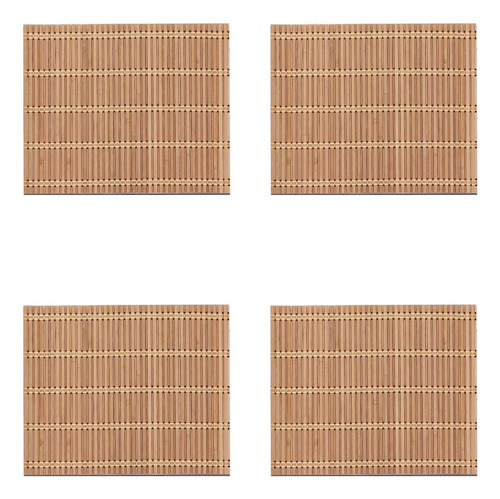 Manteles Individuales Cuadrados De Madera Cuadrados De Bambú