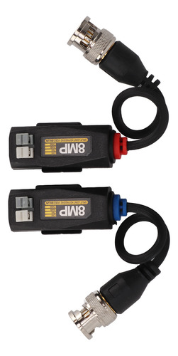 Balun De Vídeo Hd, 1 Par, 4k, 8 Mp, 1080p, Protección Pasiva