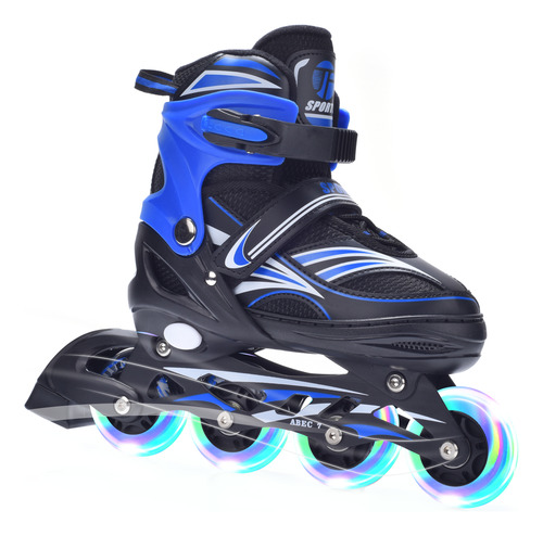 Patines En Línea Profesionales Adulto Ajustables Con Luces
