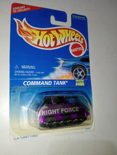 Hot Wheels Command Tank. Night Force. No Es Matchbox Morado Con Negro (Usado)