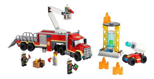 Imagem 2 de 2 de Lego City Unidade De Controle De Incêndios 380 Peças 60282