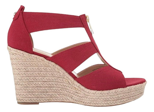 Michael Michael Kors Sandalias Wedge Talla 7 Color Rojo