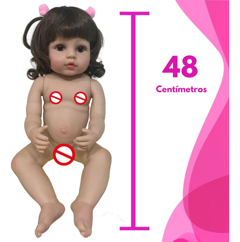 Boneca Bebê Reborn Menina Girafinha De Pelúcia Corpo De Silicone