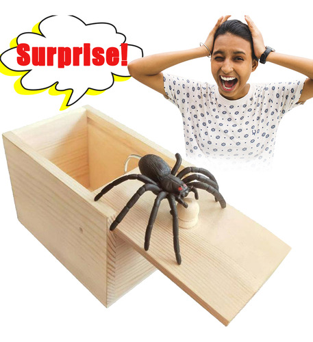 Caja De Juguetes April Fool's Spider: Divertido Regalo De Br