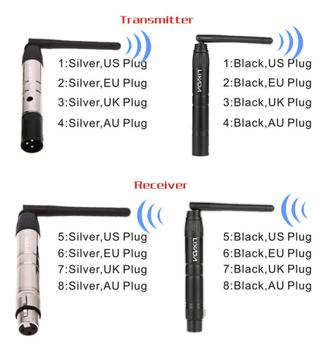 Antena De Luz Receptora Con Transmisor Inalámbrico Dmx512 Ma