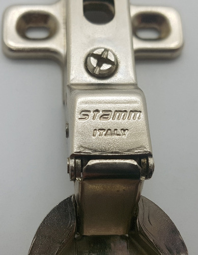 Imagen 7 de 7 de Bisagra Mueble Stamm Italia 35mm Codo 0° X 10 Unidades