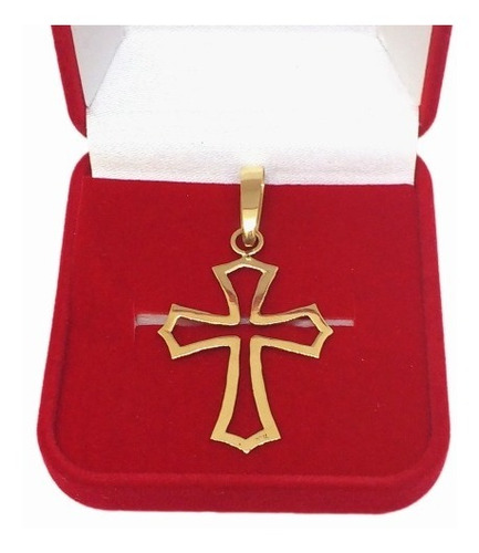 Cordão Masculino 10 Gramas Pingente 2 Gramas Crucifixo 18k
