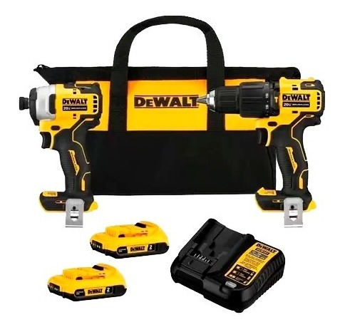 Combo Furadeira Parafusadeira Bivolt 20v Dck279d2 - Dewalt