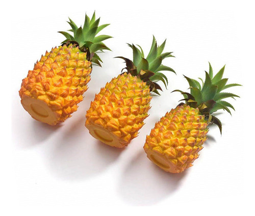 Estatuilla De Piña Artificial Moderna Amarillo 27x12cm