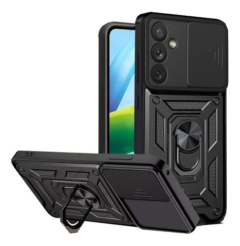 Protector  Para Samsung A54 Negro 3 En 1