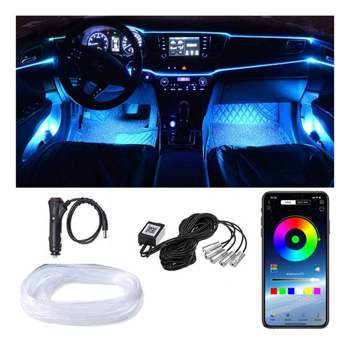 Iluminación Interior Para Coches Led 5x1 Rgb