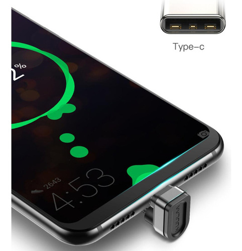 Cable De Cargador Usb Tipo C, En Forma De U De 180 Grados,
