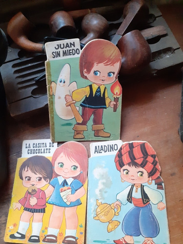 3 Antiguos Libros Colección Mini-mini/ Aladino- Juan Sin...