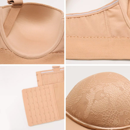 Sujetador Push Up Sin Tirantes De Talla Grande Para Mujer