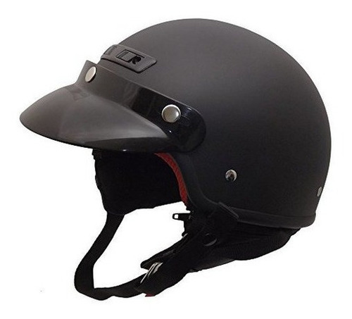 Core Helmets Deluxe Half Helmet Negro Plano Pequeño