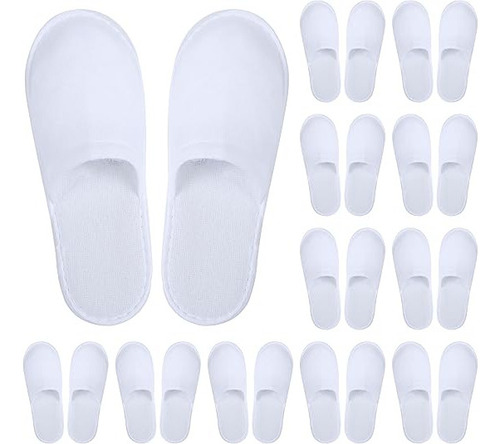 15 Pares Chanclas De Spa Pantuflas Desechables Para Hotel