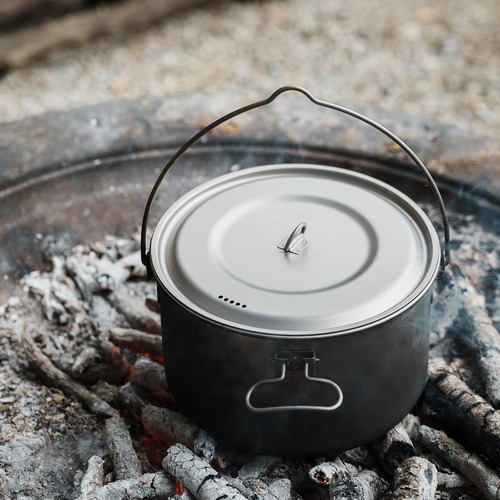 Maceta Colgante De Titanio Boundless Voyage Para Acampar Al