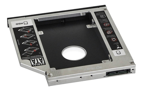 Adaptador Caddy Hd Ssd Sata Case Gaveta Dvd Notebook 12,7mm