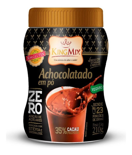 Achocolatado Zero Açúcar Sem Glúten Vegano
