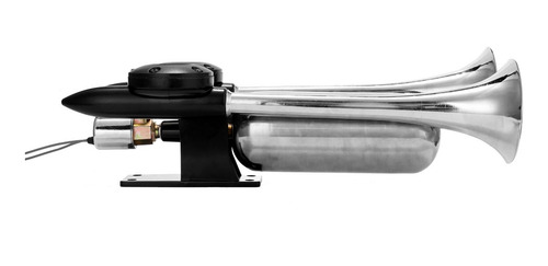 Imagen 3 de 6 de Trompeta Doble Bocina De Aire 300db Camión Universal Kit De