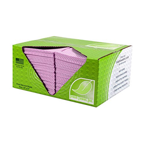 Fresh Towel Foodservice Reusable Paper Towels 1/4 Fold,...
