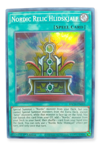 Yugi-oh! Nordic Relic Hlidskjalf Bach-en055 Super