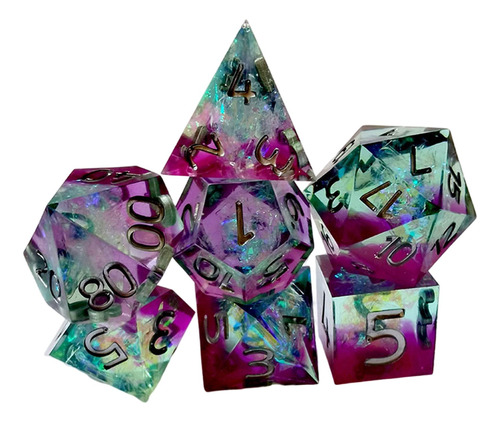 Dados Poliédricos Lightwheigt D4 D6 D8 D10 D% D12 D20 Juego