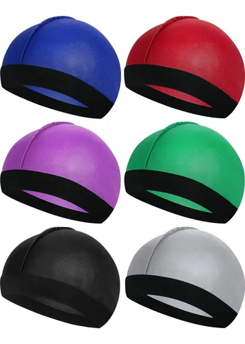 comprar 6 Piezas De Gorros De Satén Con Ondas Para Niños, Gorros De 