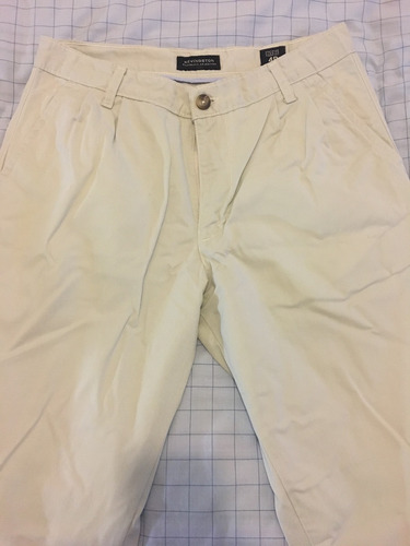 Pantalon Kevingston Gabardina Color Beige Claro Talle 40