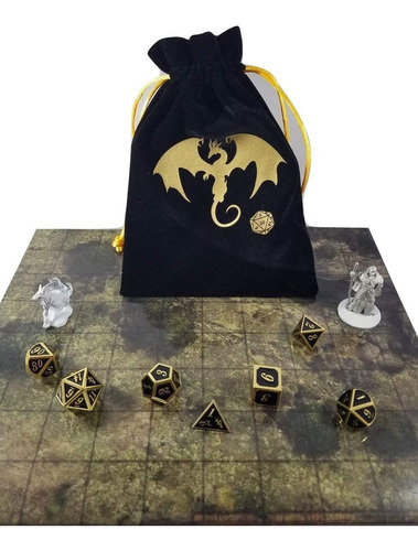 Juego De Dados De Metal Hueco Dnd, Hvcmishile Skull Galore P