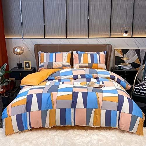 Cottonight Multicolor Duvet Cover Set King Patchwork Tjzjc