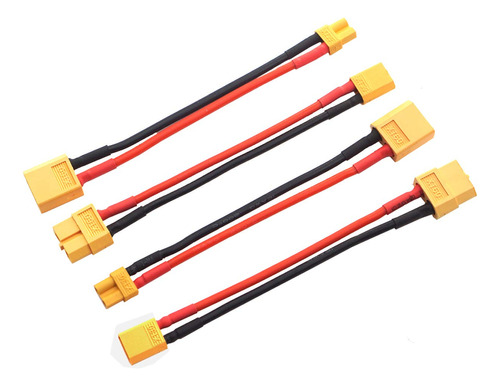 2 Pares Vgoohobby Xt30 Conector A Xt60 Enchufe Hembra Macho