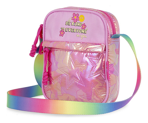 Bolsa Niñas Crossbody Cloe Janat Mediano Color Rosa