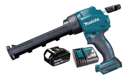 Pistola Calafatera Silicona 18v + Batería 4 Ah Makita Dcg180