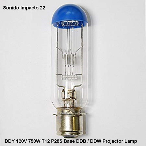 Imagen 2 de 2 de Ddy 120v 750w T12 P28s Base Ddb / Ddw Lámpara Proyector